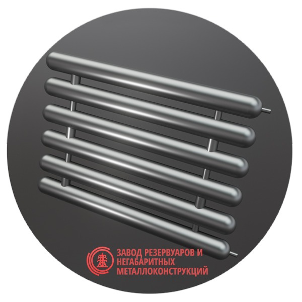 Регистры отопления шестирядные РСЭ-6x89x3.0-3000 мм