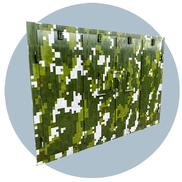 Бронеставни защитные распашные