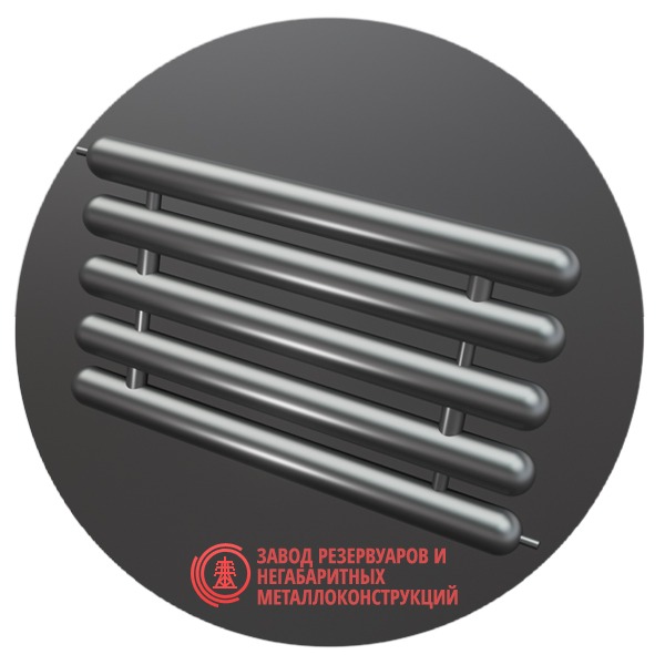 Регистры отопления пятирядные РСЭ-5x159x4.0-8000 мм